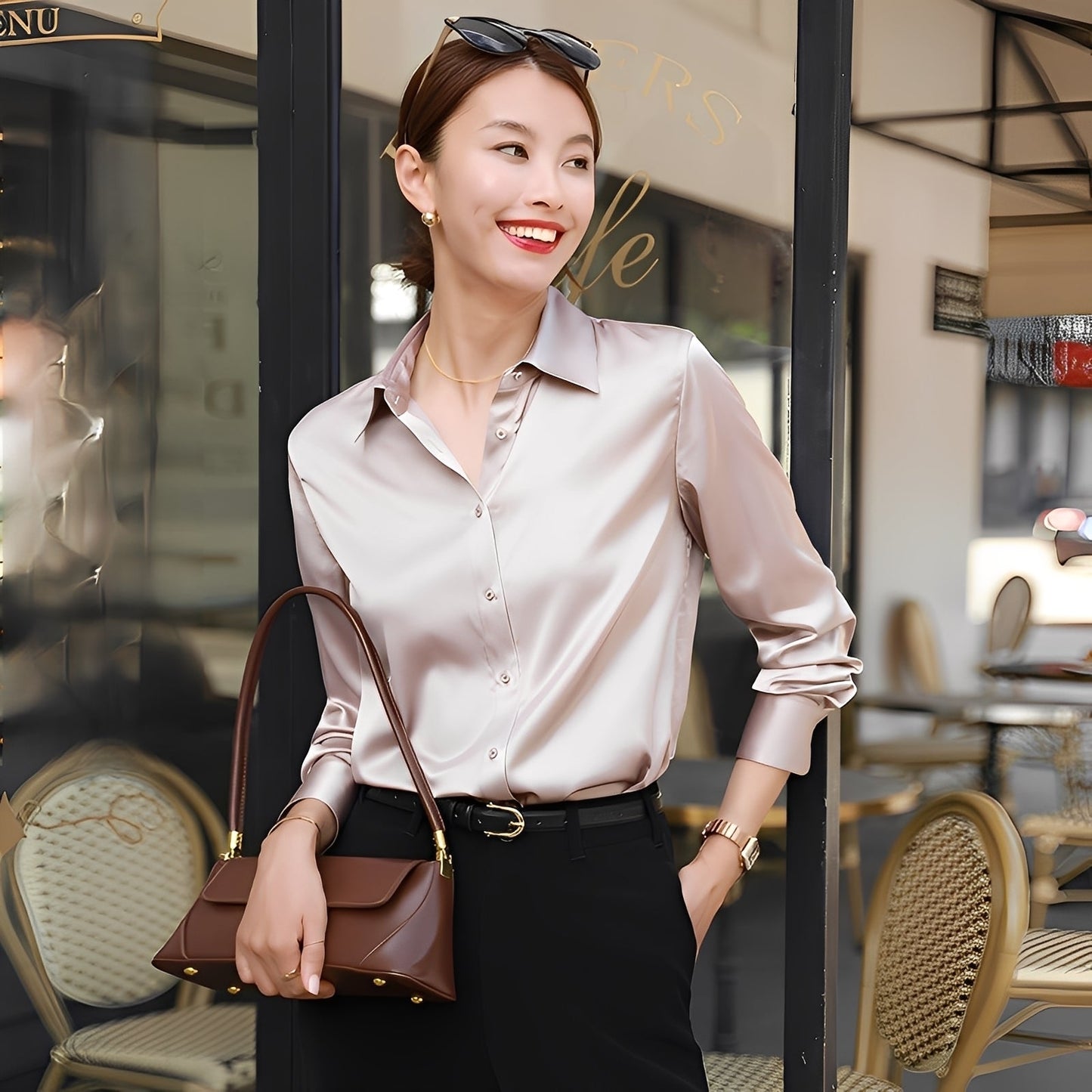 Mauricette - Modische Blusen für Damen mit langen Ärmeln