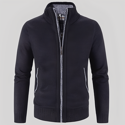 Kelvin - Schlichte Strickjacke mit Reißverschluss für Herren