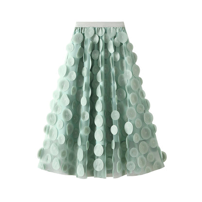 Haylee - Stilvoller Midirock aus Mesh für Damen