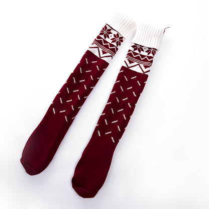 Corinne - Stilvolle Weihnachts-Wollsocken für Damen