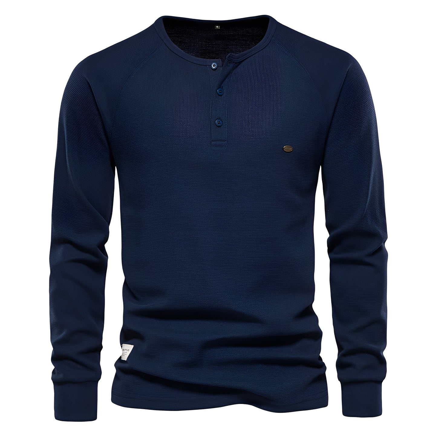 Joachim - Herren-Shirt mit langen Ärmeln aus Waffelstoff