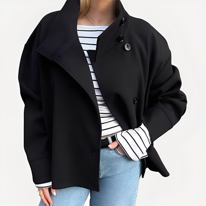 Carolyn - Elegante einreihige Wolljacke für Damen