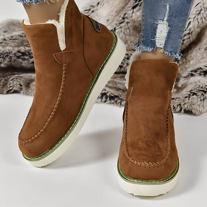 Ashlee - Warme Winterstiefel mit Keilabsatz für Damen