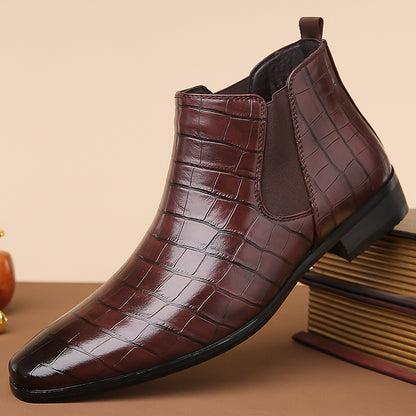 Gladwin - Formelle glänzende Lederstiefel für Herren