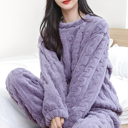 Kilie - Gemütliches, bequemes zweiteiliges Fleece-Set für Damen