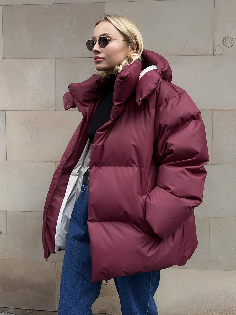 Loreen - Warme, wattierte, locker sitzende Jacke für Damen