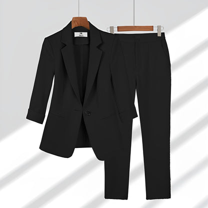 Cassarah - Formelles Blazer- und Hosen-Set für Damen