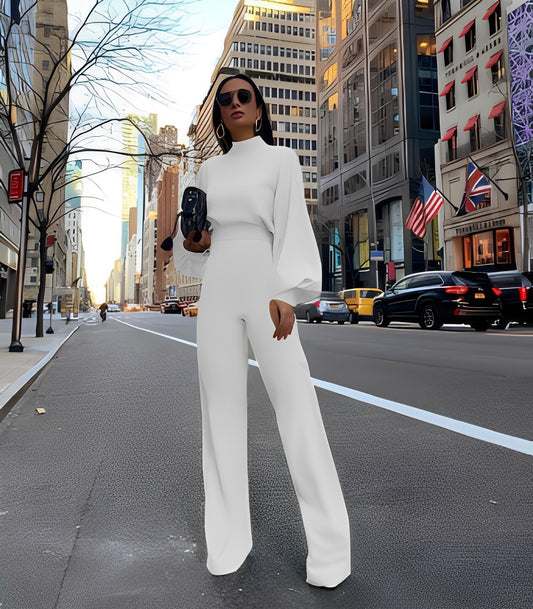 Rebeccah - Stilvoller langärmeliger Jumpsuit für Damen