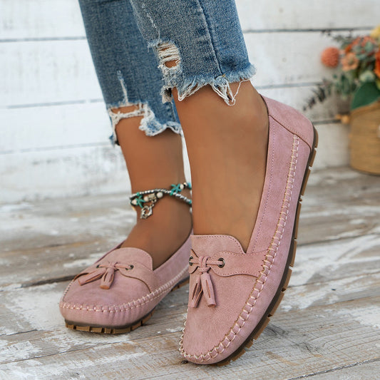 Emilee - Retro-Flache Loafer für Damen