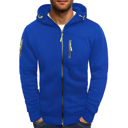 Miller - Lässige Zip-Up-Jacke mit Kapuze für Herren