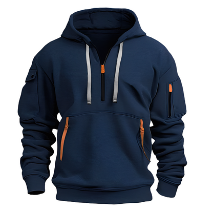 Cornell - Lässiger, lockerer Hoodie mit Reißverschluss für Herren