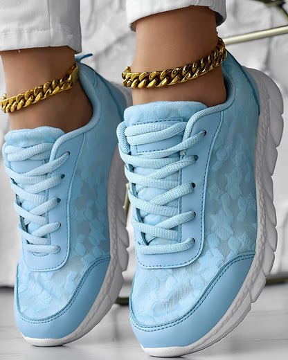 Elisabeth - Lässige, atmungsaktive Sneakers mit Blumenmuster für Damen