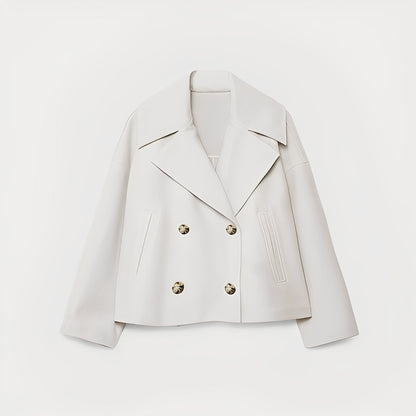Abegail - Lässige, locker sitzende kurze Jacke für Damen