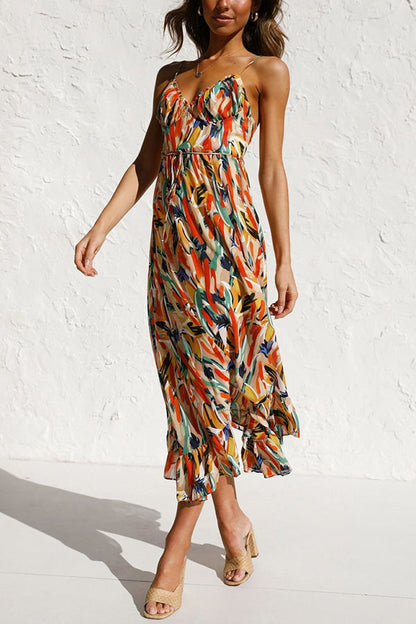 Charité – Farbiges Midi-Kleid