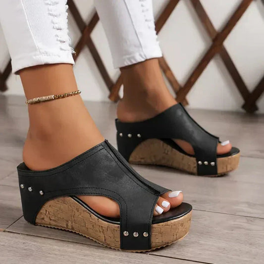 Luna - Stilvolle Orthopädische Keilsandalen