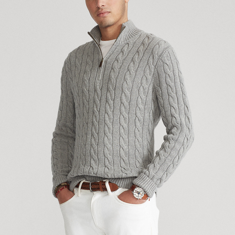 Adrien - Pullover mit halbseitigem Reißverschluss
