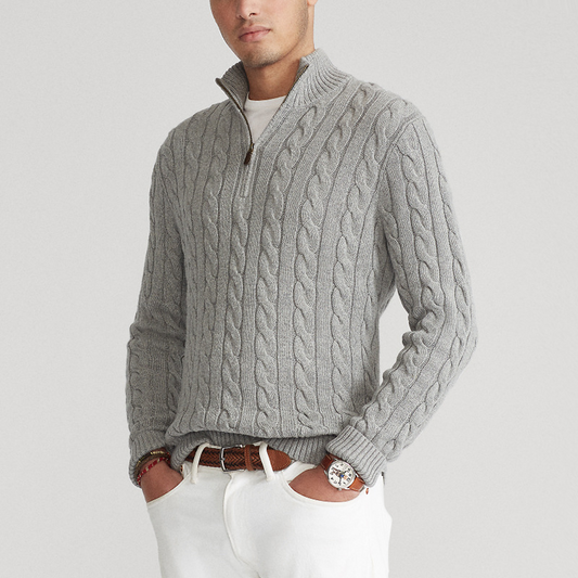 Adrien - Pullover mit halbseitigem Reißverschluss