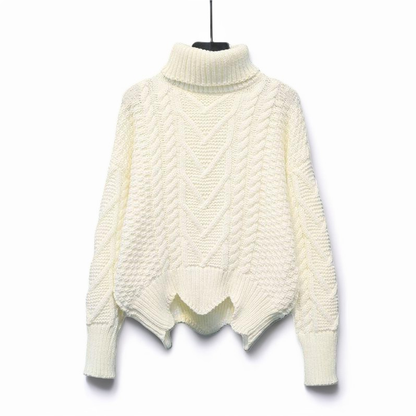 Catrina - Lässiger, warmer Rollkragenpullover aus Strick für Damen
