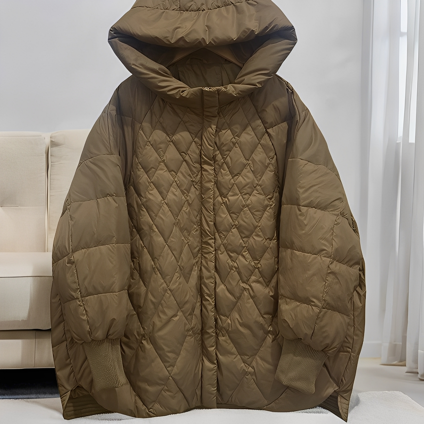 Abigail - Lässiger Winter-Daunenmantel mit Reißverschluss für Damen