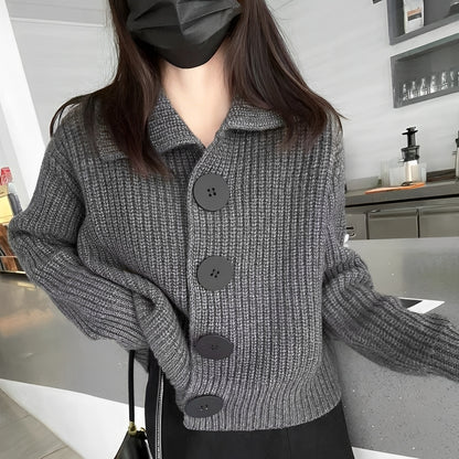 Alexus - Lockerer Cardigan mit Knopfleiste für Damen