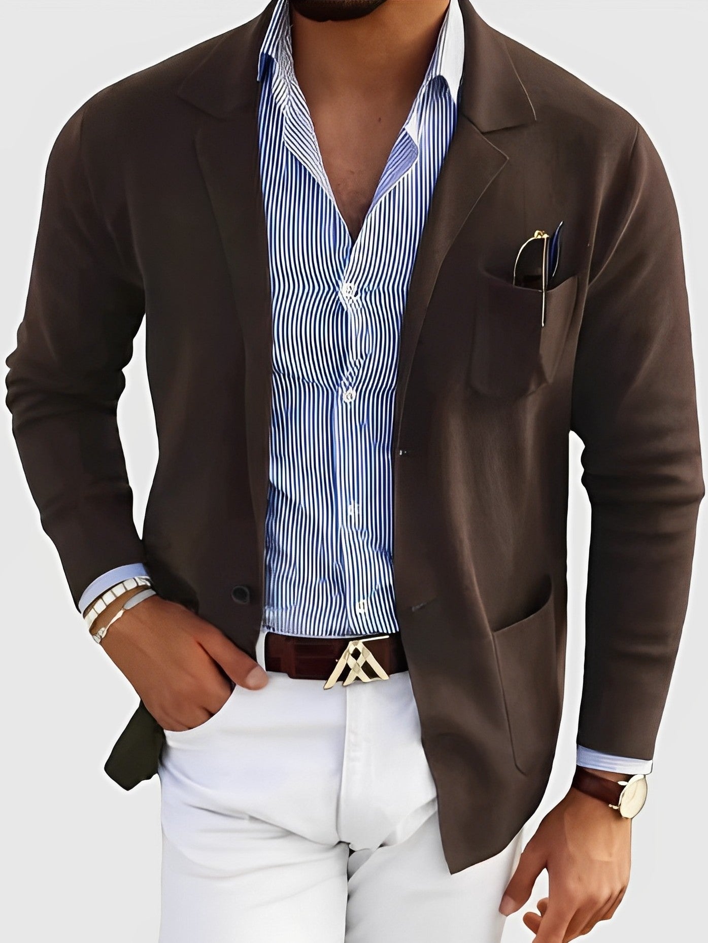 Darrin - Lässige Strickjacke mit Taschen für Herren