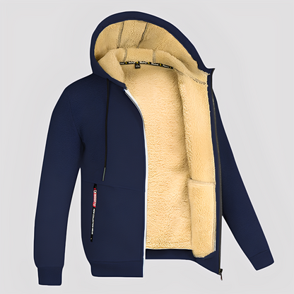 Waldo - Schlichter, mit Fleece gefütterter Hoodie für Herren
