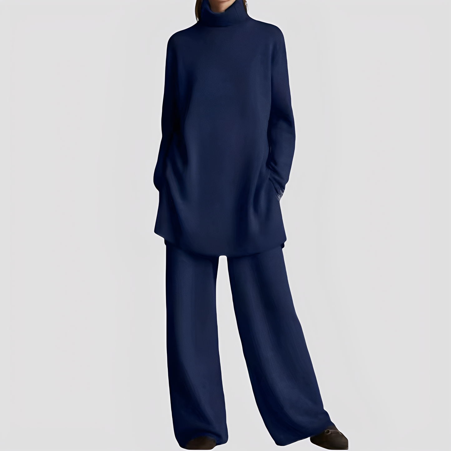 Jessica - Stilvolles Lounge-Set mit hohem Kragen für Damen