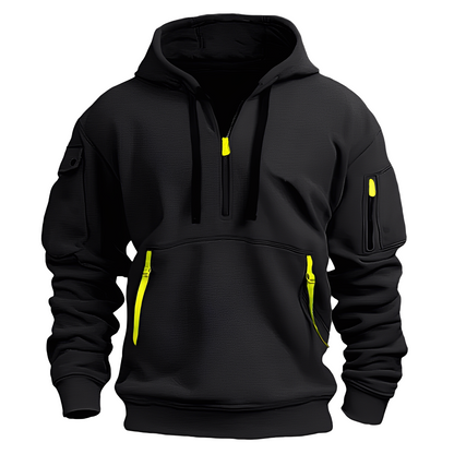 Cornell - Lässiger, lockerer Hoodie mit Reißverschluss für Herren