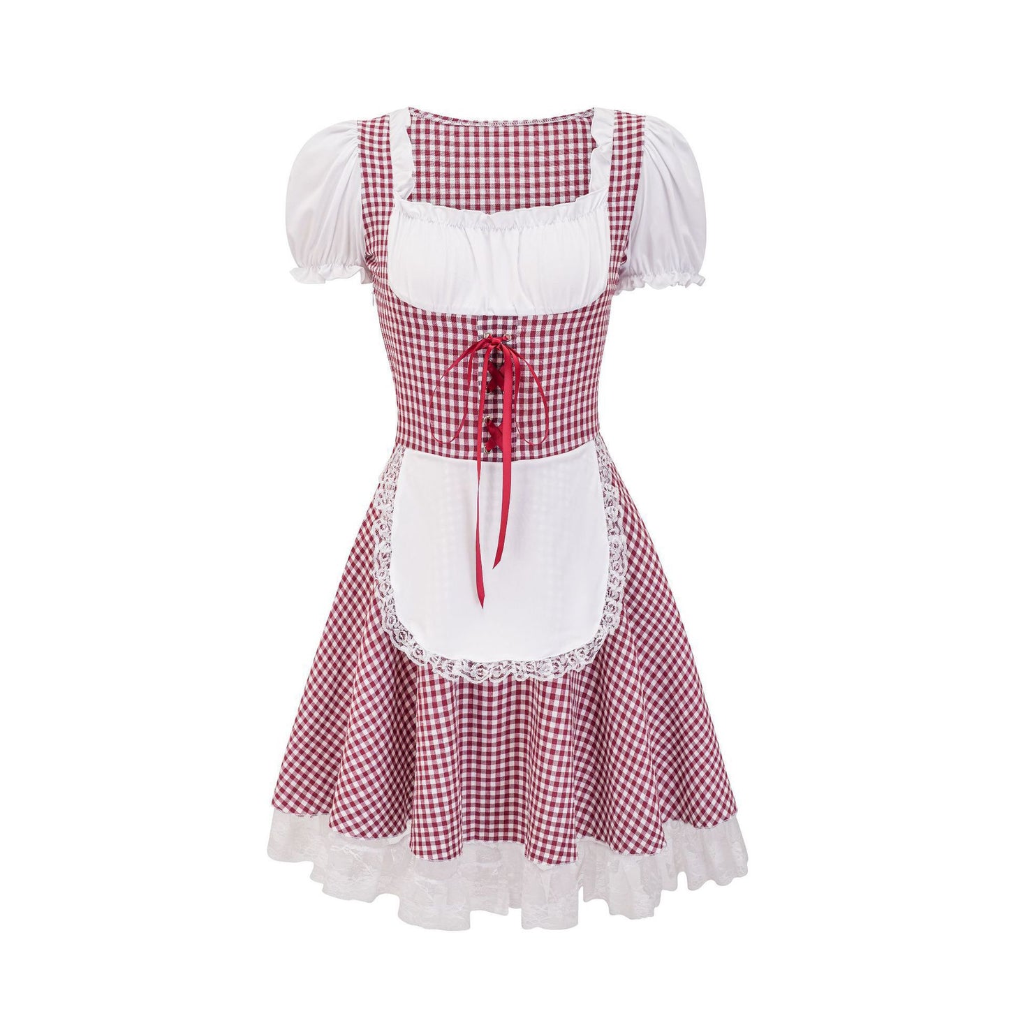 Miriam - Klassisches kariertes Oktoberfestkleid für Damen