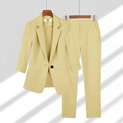 Cassarah - Formelles Blazer- und Hosen-Set für Damen