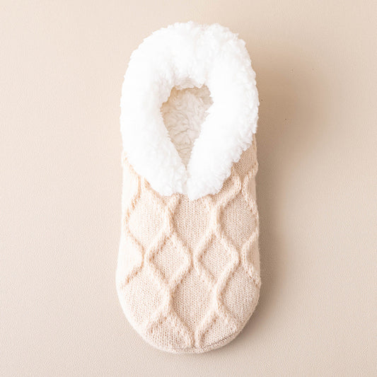 Shyanne - Warme, kurze, flauschige Hausschuhe für Damen
