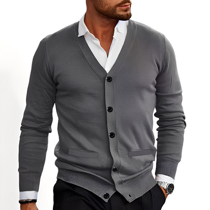 Kyler - Eleganter Cardigan mit Knopfleiste für Herren