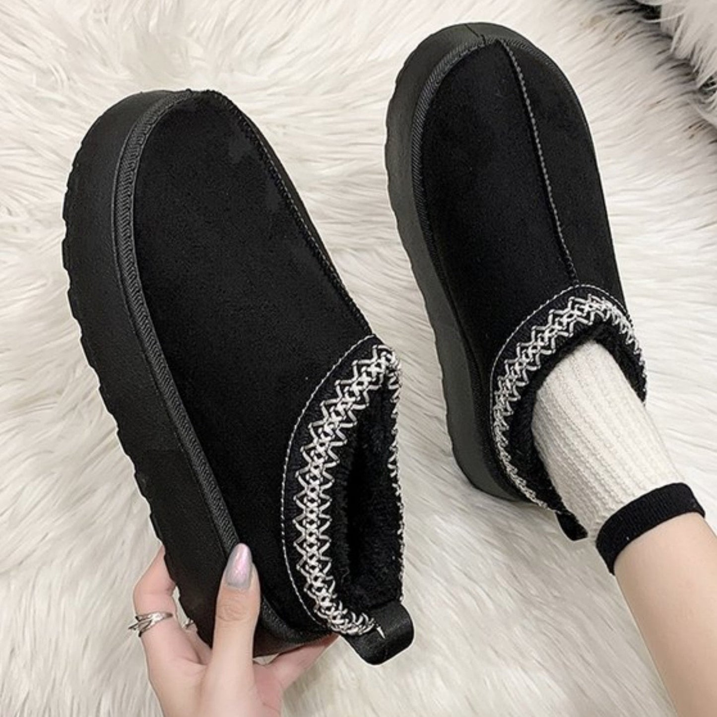 Audrey – Schneestiefel Mode Stil Plateau