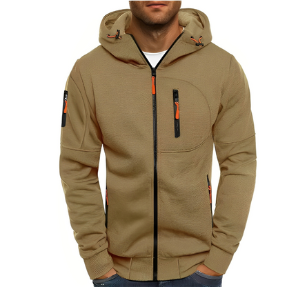 Miller - Lässige Zip-Up-Jacke mit Kapuze für Herren