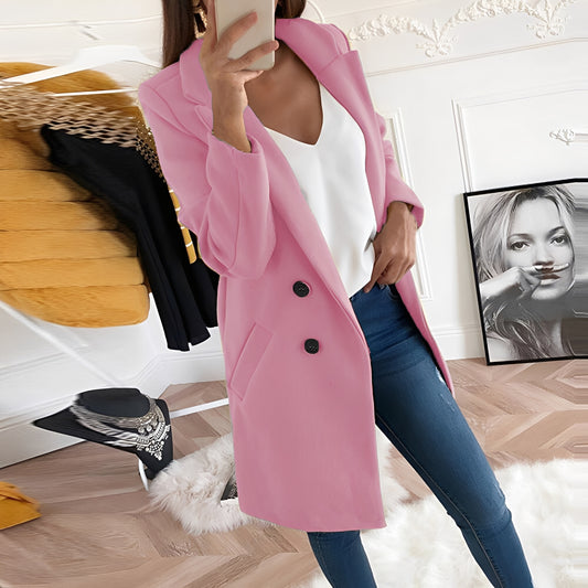 Nichole - Eleganter und warmer langer Mantel für Damen