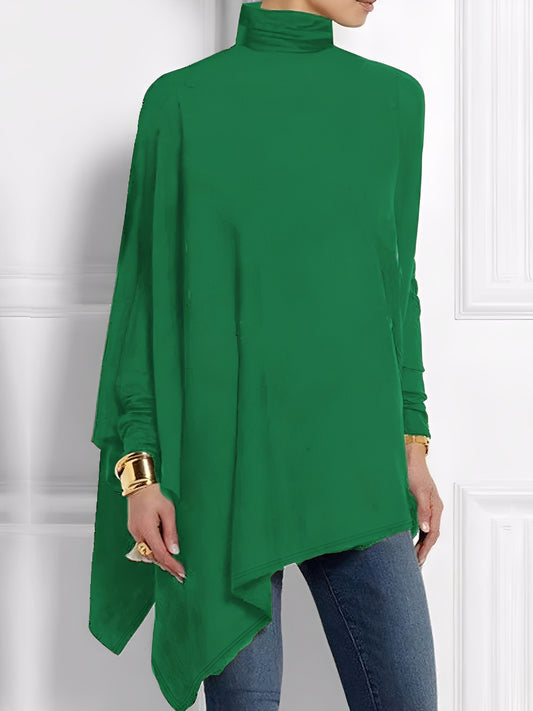 Kalysta - Stilvolles asymmetrisches Fleece-Oberteil für Damen