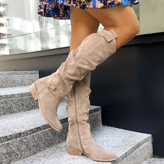 Terina - Lässige kniehohe Stiefel für Damen