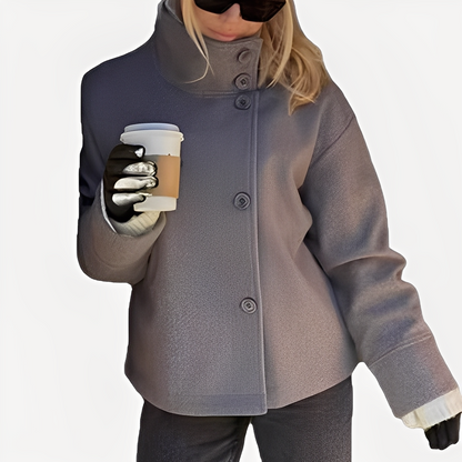 Carolyn - Elegante einreihige Wolljacke für Damen