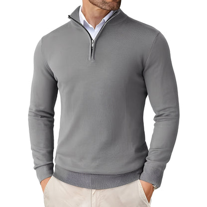 Darell - Eleganter Strickpullover mit Reißverschluss für Herren