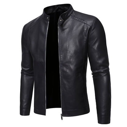 Theodore - Robuste, schmal geschnittene Lederjacke für Herren
