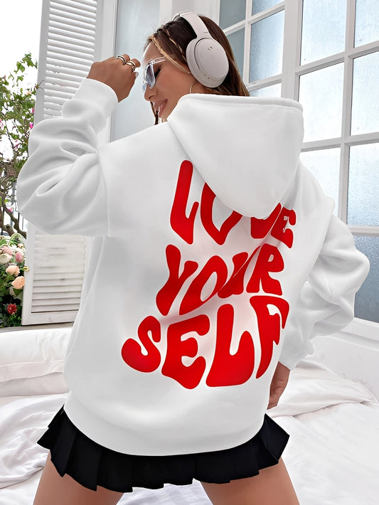 Rebeccah - Bedruckter, locker geschnittener Hoodie für Damen