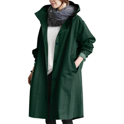Alicia - Damen-Trenchcoat mit Kapuze