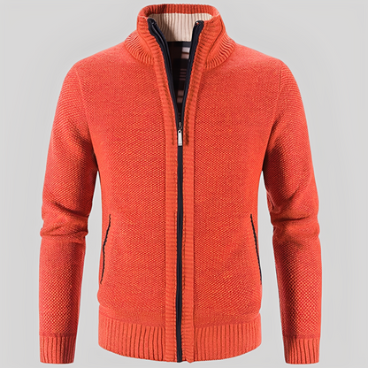 Kelvin - Schlichte Strickjacke mit Reißverschluss für Herren