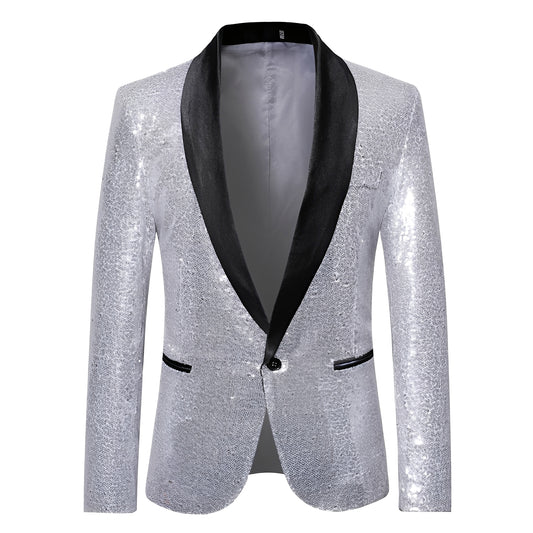 Jerome - Klassischer, stilvoller Paillettenblazer für Herren