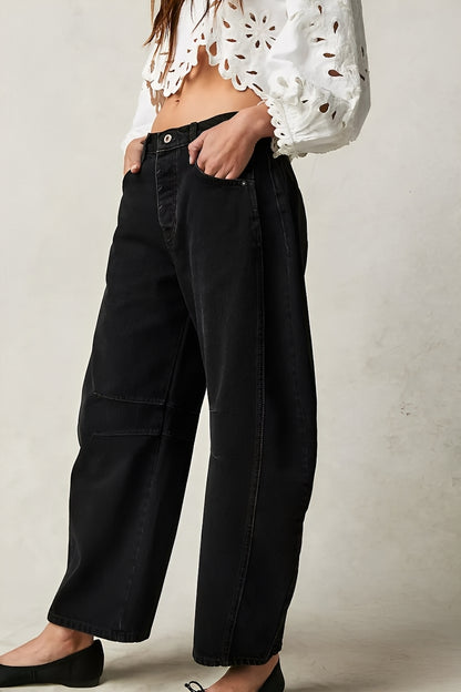Adrienne - Klassische weit geschnittene Barrel-Jeans für Damen