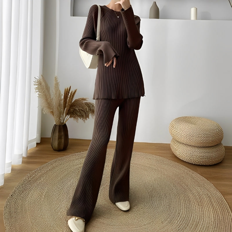 Winona - Lässiges, locker gestricktes Outfit-Set für Damen