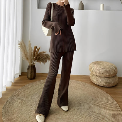 Winona - Lässiges, locker gestricktes Outfit-Set für Damen