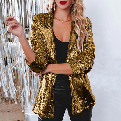 Miranda - Glänzender Paillettenblazer für Damen