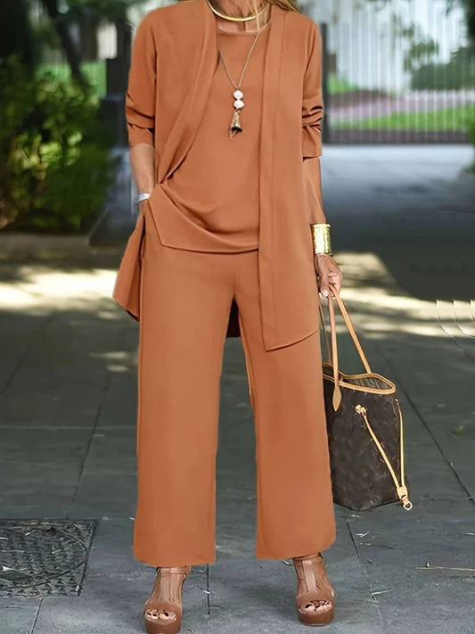 Daisy - Schickes dreiteiliges Damen-Hosenanzug-Set