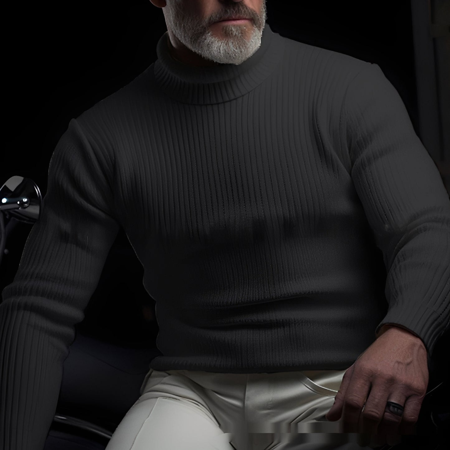 Jaron - Lässiger Rollkragenpullover für Herren